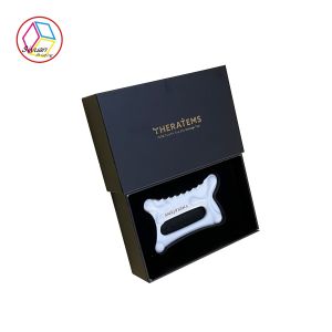 Anti Scratch Lamination Black Color Hot Stamped Craft Gift Box