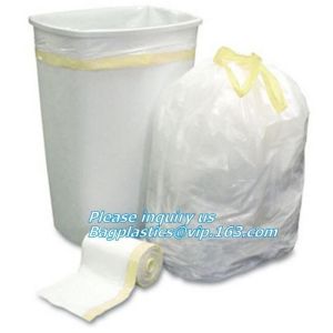eco biodegradable compost plastic drawstring garbage bags, Promotion Drawstring