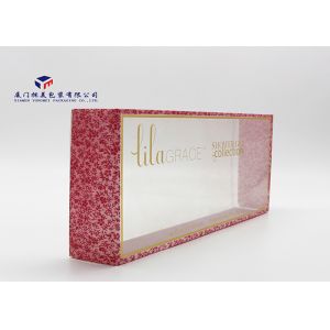 Quality Cosmetics Clear PVC Box Custom Printed Plastic Boxes Open From Two Sides for sale