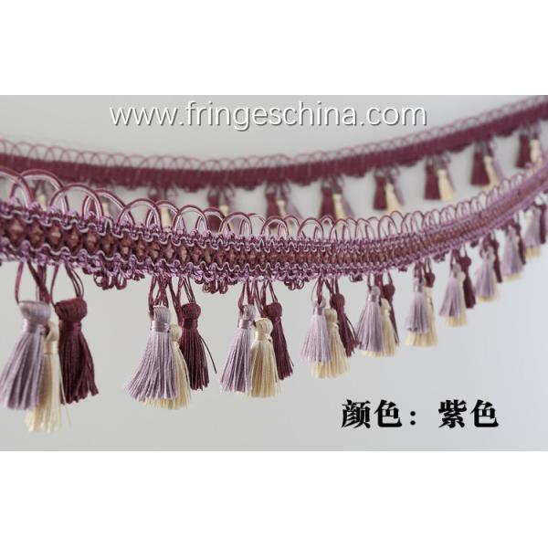Handmade fashionable chain beads lace tassels fringes for curtain/sofa/pillow/stage decoration