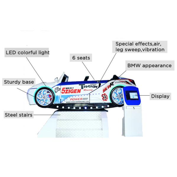 6 Seats 9D Virtual Reality Cinema Simulator BMW Appearance Deepoon E3 Glasses