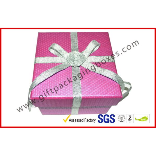 Handmade Texture Paper Gift Packaging Boxes , Custom Rigid Board Cup Gift Box