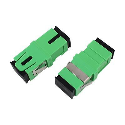 Buy RoHS Green Fiber Optic Adapter Coupler SC SX Without Flange at wholesale prices