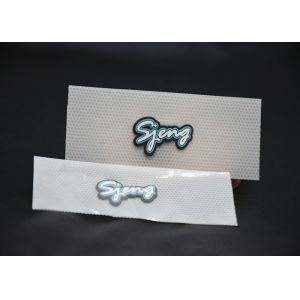 Printed 3 Colour Logo Silicone Heat Transfer Labels For Clothing