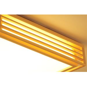 Natural wood living room lamp Japanese style led home ceiling light(WH-WA-35)