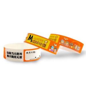 Adjustable Tyvek Dupont Wristband Activity Barcode Events Paper Event Admission