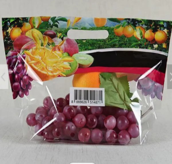 Buy Customized Plastic Grape Bags Eco Friendly Fruit Packaging Bags Lightweight at wholesale prices