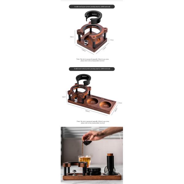 Customized Size Modern Solid Wood Organizer with Tamping Station and Portafilter Holder