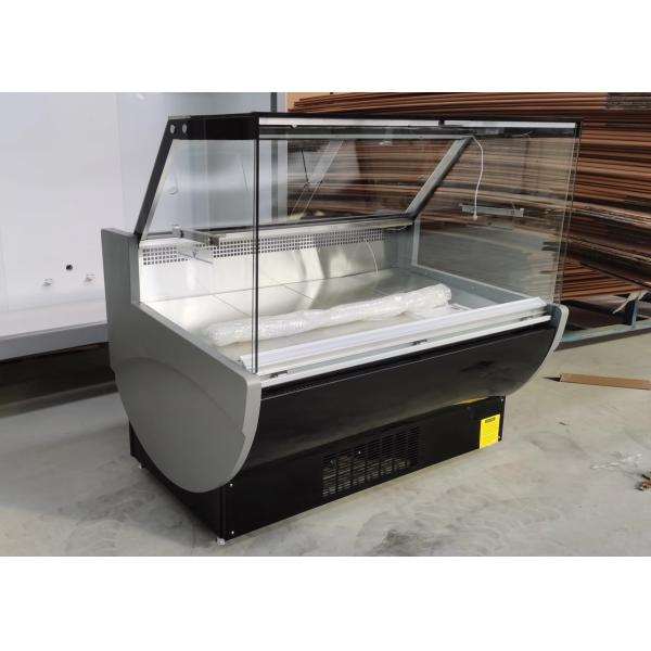 Square Glass Display Deli Display Refrigerator With Open Door Temperature Range 2-6°C And Performance