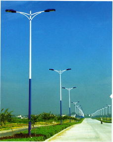 Painting Appearance Treatment 20 Feet Street Light Pole Durable Weather
