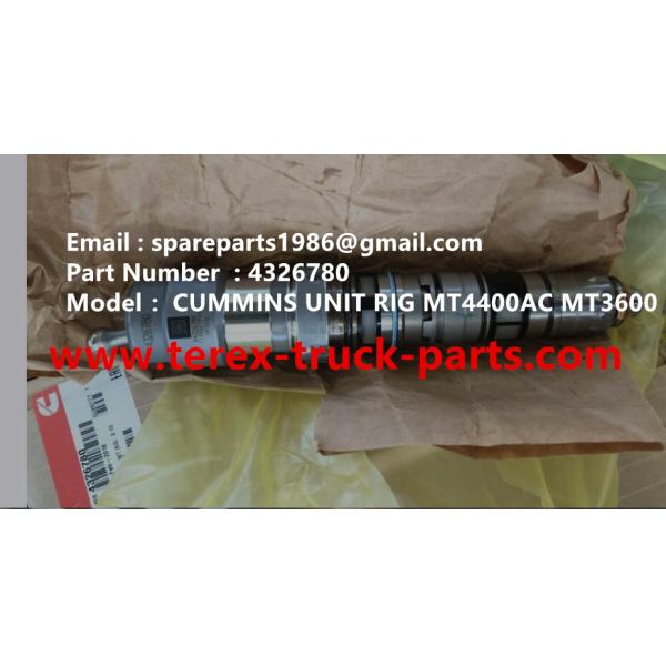 4326780 INJECTOR CUMMINS TEREX UNIT RIG BUCYRUS MT4400AC MT5500 MT3600 NTE240 NTE260 NHL DUMP TRUCK HAULER