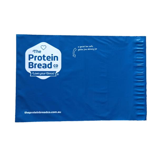 14x18in 2.5mil blue print poly garment bags colored poly shipping bags large