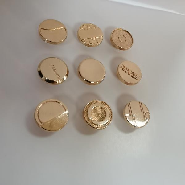 Factory wholesale custom LOGO high quality metal zinc alloy jeans button