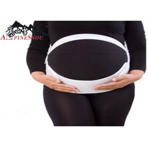 Comfortably Elastic Fish Ribbon Pregnant Women Waist Belt Breathable White Color