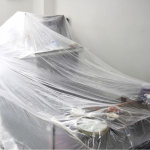 Waterproof Garment Cover Clear Plastic Cover Sheets For Ultimate Furniture