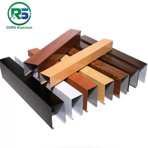 Environmental Friendly Linear Suspended Metal Ceiling 0.9mm White Aluminum