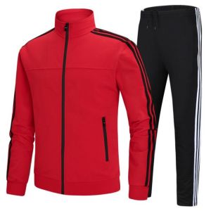 New Arrival Striped Custom Mens Gym Tracksuit