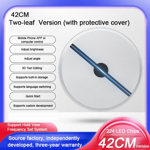 Realistic Hologram Advertising Display Large 3D Hologram Fan For Shopping Malls