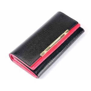2016 new crocodile pattern leather Ms. leather wallet female long section of