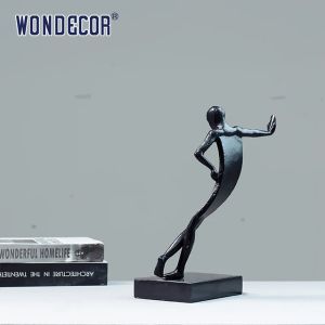 A Small Abstract Metal Art Leisure Figurine Bronze Sculpture