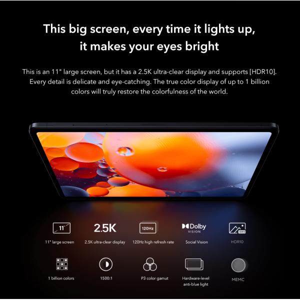 Xiaomi Mi Pad 5 Pro Tablet PC 11 Inch 2.5K LCD Snapdrgon 860 WiFi Version 6GB 128GB Mi Pad 5Pro 2021