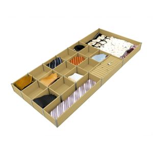 Custom Size Wardrobe Jewelry Organizer Tray Drawer Jewelry Inserts Exquisite YG