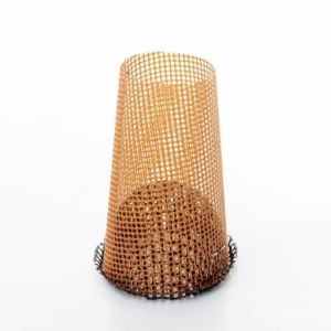 0.2Kg 0.35-0.5mm Alkali-Free Glass Fiber Filter Mesh With Cast Aluminum Cap