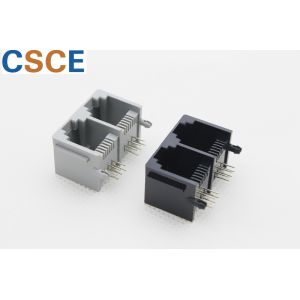 5521-E Series 2 Port With Brim RJ11 Modular Jack Female 6 Pins 6 Contacts