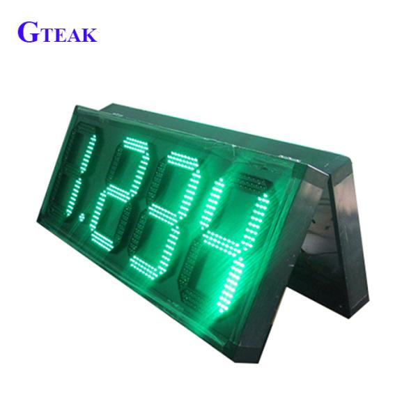 Self-Service Business 8mm Pixel Pitch Double Sided LED Gas Sign with 12 Inch
