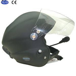 New colour Matt black Noise cancel paramotor helmet with goprobase professional