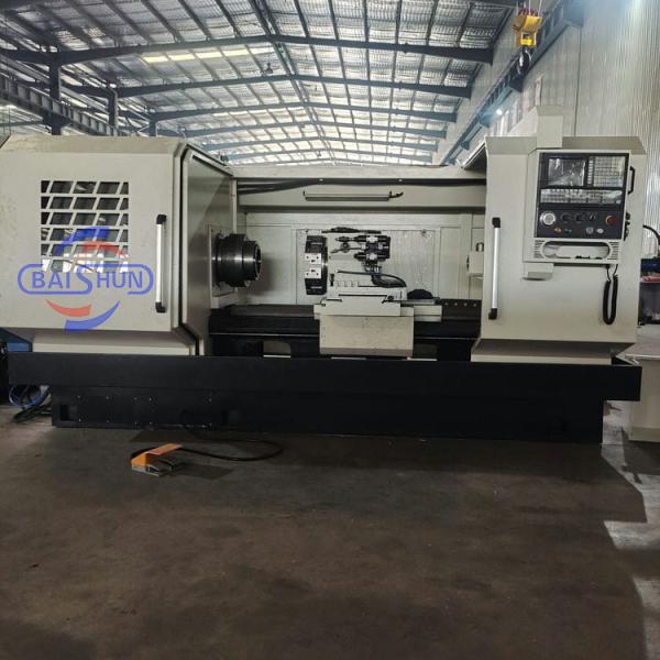 Buy QK1325 CNC Pipe Thread Lathe Machine 800mm Swing 250mm Threading at wholesale prices