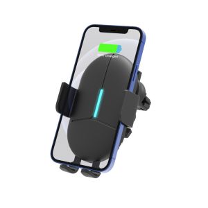 China Dashboard Auto Clamping Qi Car Mount Wireless Charger Air Vent on sale