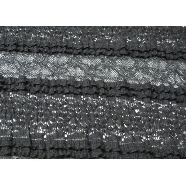Buy Shrink-Resistant Underwear Stretch Lace Fabric Black 130cm Width CY-LW0182 at wholesale prices