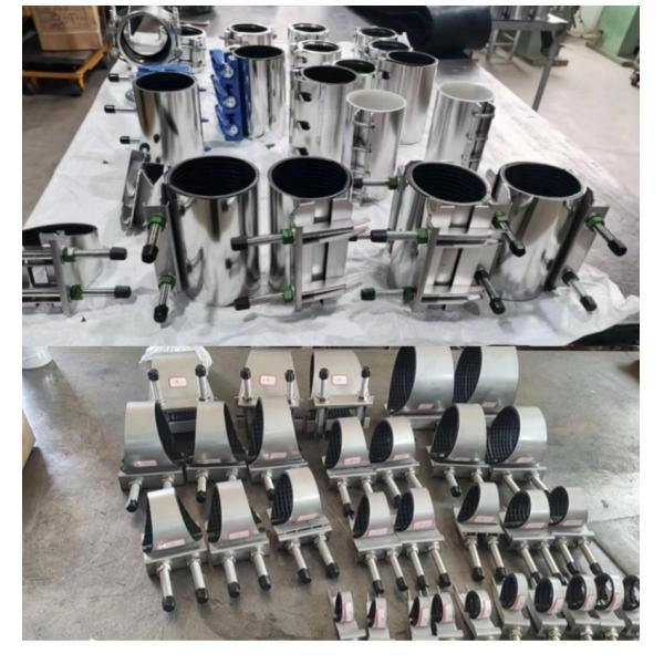 304 Stainless Steel Gear Ring EPDM Sealed Pipe Connector Quick-Install Gear Ring Pipe Connectors Do Not Require Welding High-Pressure Gear Ring Type