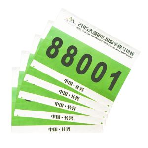 Identification Tyvek Race Bibs For Running Events Printable Tearproof
