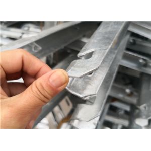 45° Barbed Wire Extension Arm , 3 Strand Galvanized Barb Wire Arm 2 1/2" X 1 5/8