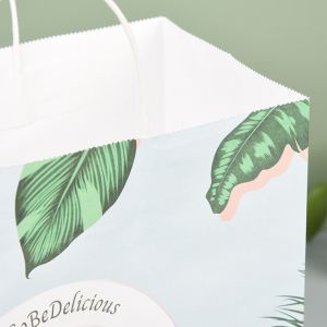 Durable Eco Friendly Paper Bags With Handles Strong Bearing