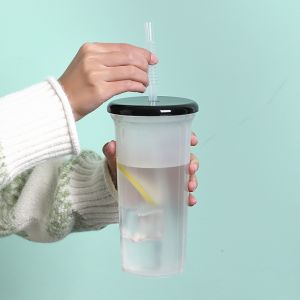 930ml Plastic Drinking Glasses OEM ODM Skinny Tumbler Cups