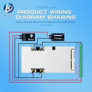 KLS BMS With Balance for Li-Ion LFP NMC Sodium Batteries 10A - 60A 6S - 16S