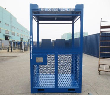 45C Lifting Angle 3CBM DNV 2.7-1 Steel Dry Container Offshore Personal Transfer Basket with CSC and BV Certificates