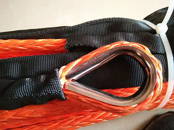 UHMWPE 10mm X 40m Synthetic Winch Rope Spliced 12 Plait 4x4 No Sharp Frays