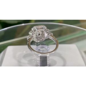 18K White Gold Classic Solitaire Custom Made Jewelry Fantastic Fancy Pink