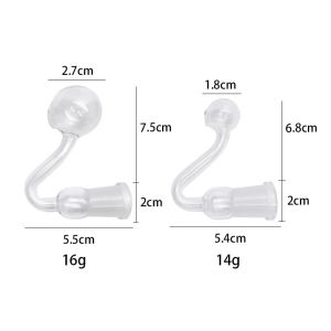 SGS FDA Transparent Inhale Borosilicate Glass Hookah Pipe