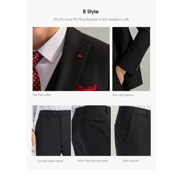 Button Fly Men's Slim Fit Wedding Suit Blazer Solid Dress Coat Business Male Jacket