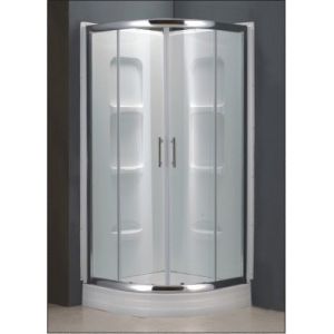 Acrylic shower back wall for shower enclosure