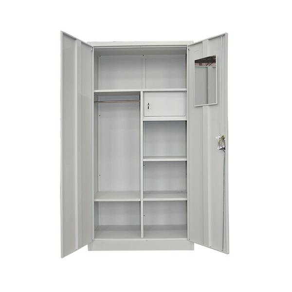 Buy Multifunctional KD Metal Wardrobe Closets With Hanger and Adjustable Shelves at wholesale prices