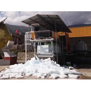 Direct Cooling Ice Block Making Machine Water Cooled 10 Tons For Ice Plant