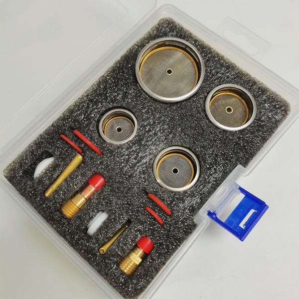 TIG Welding Accessories 26pc Kit Gas Lens for WP9 20 WP 17 18 26 TIG Clear Champagne Nozzle