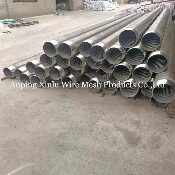 3x6mm Wire Water Well Screen Pipe 1" to 200" for Oil/Gas/Mining/Motor/Pump/Sewage Treatment/Groundwater Treatment/Waste