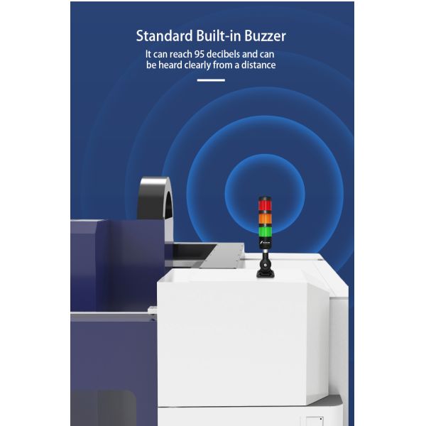 Machine Tool LED Signal Tower Light 360° Beam Angle IP53 50000 Hours Tower Warning Light